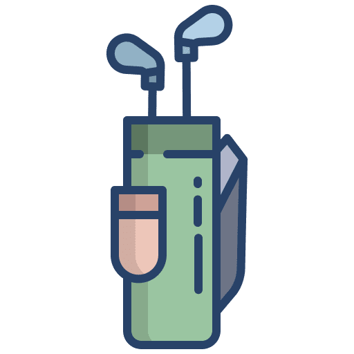 Golf bag sports and competition golf equipment golf stick icon