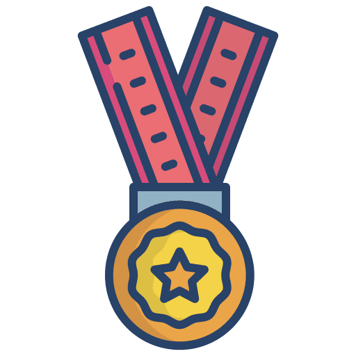 Medal prize gold medal winner icon