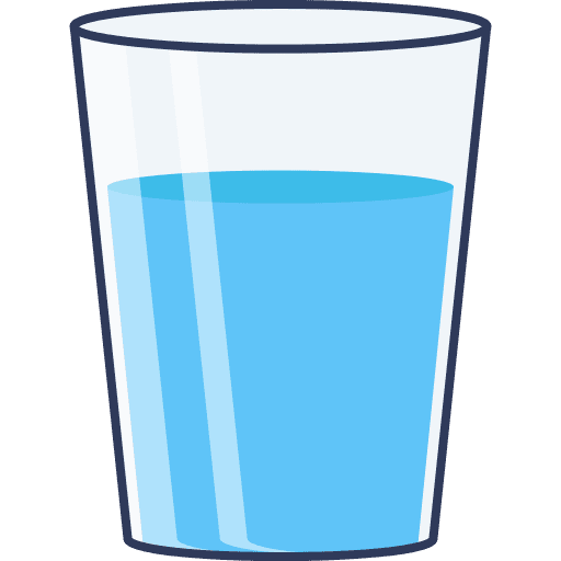 Glass of water glass of water food and restaurant beverage icon