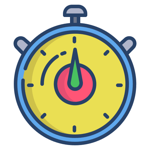Stopwatch time and date timer interface icon