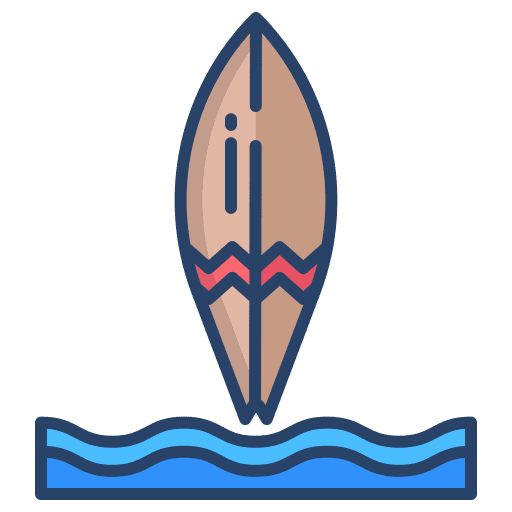 Surf water sports surf board board icon