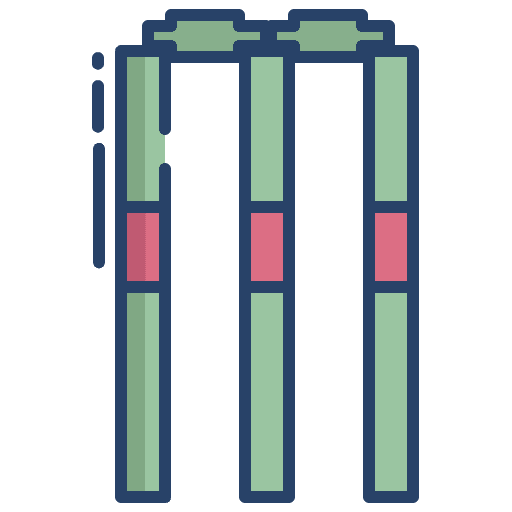 Wicket stump stick cricket icon