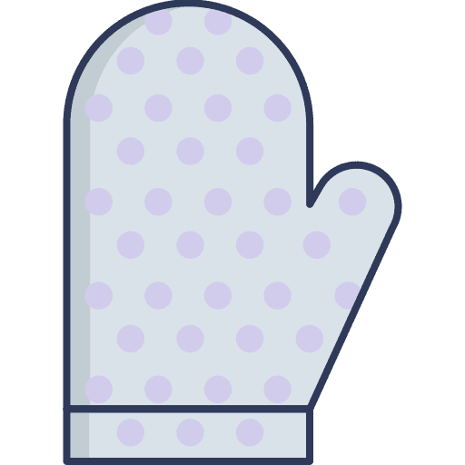 Glove food and restaurant mitten cooking icon