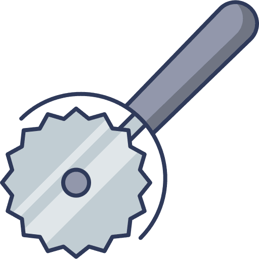 Pizza cutter cutter kitchenware food and restaurant icon