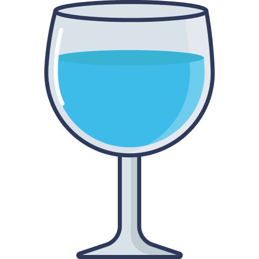 Water glass drink glass food and restaurant icon