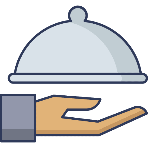 Food tray cover tray food tray icon