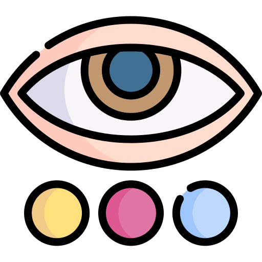 Color blindness test medical healthcare and medical view icon