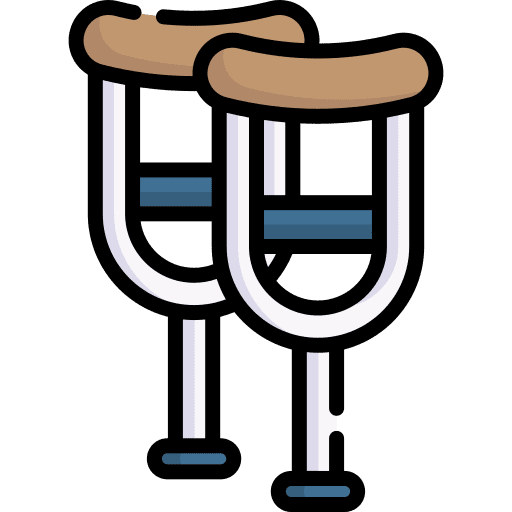 Crutches walking crutches health icon