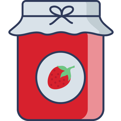 Jam jar jar jam jar breakfast icon