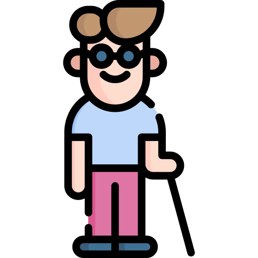 Blind disabled people blind icon