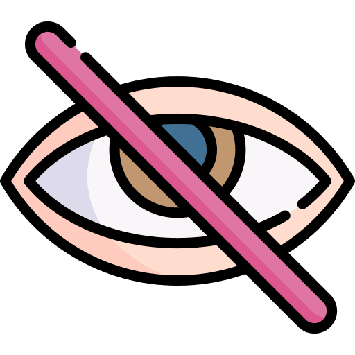 Blindness multimedia body part optical icon