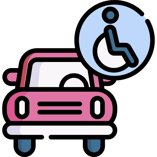 Car transportation car inclusive icon
