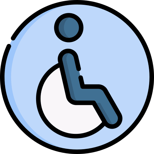 Disabled signaling people handicap icon