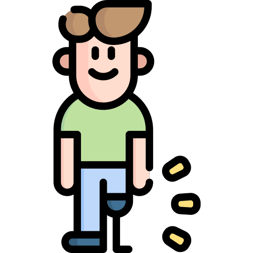 Prosthesis disability prosthesis amputation icon
