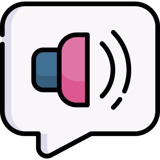 Volume blind audio accessibility icon
