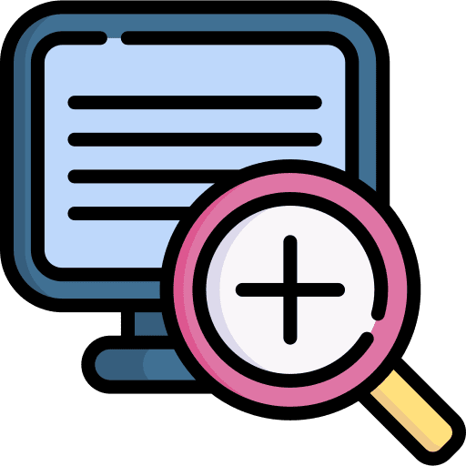 Zoom technology screen tool icon