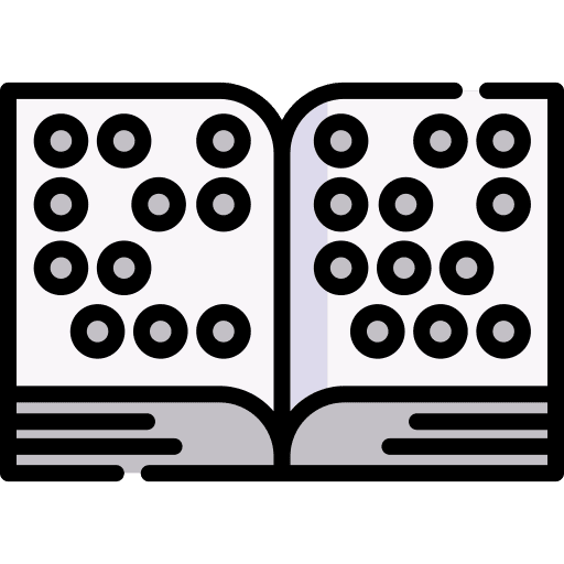 Braille accessibility braille education icon