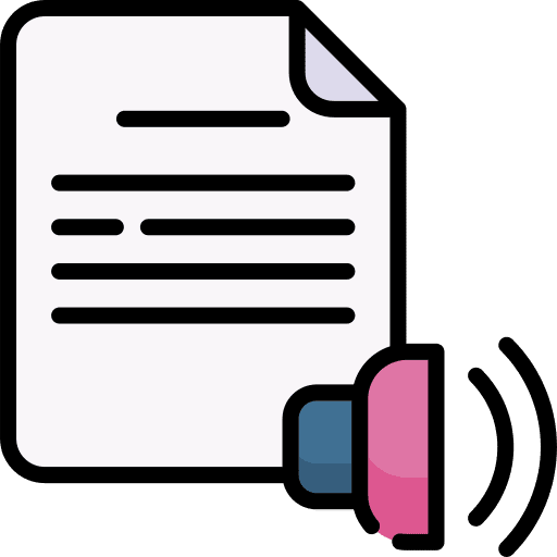 Reading reading file music and multimedia icon