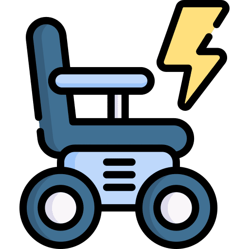 Wheelchair disability health transportation icon