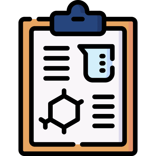 Clipboard laboratory document lab icon