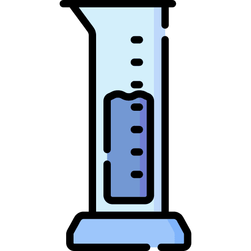 Graduated cylinder graduated cylinder education experiment icon