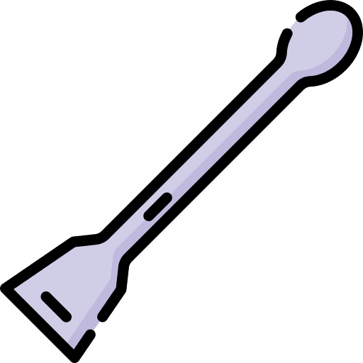 Spatula chemistry experiment laboratory icon