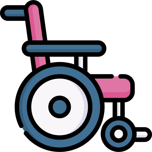 Wheelchair handicap healthcare and medical hospital icon