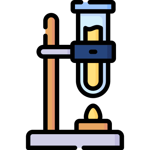 Flask science laboratory experiment icon