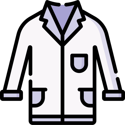 Lab coat lab coat gown healthcare and medical icon