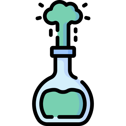 Chemical reaction laboratory chemical reaction education icon