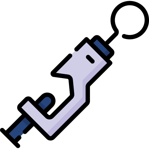 Clamp tools utensils chemistry icon