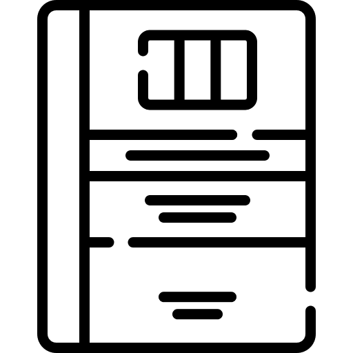 Book dictionary manual language icon