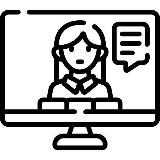 Online lesson people online lesson online learning icon