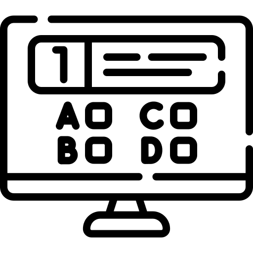 Online test exam online test online learning icon