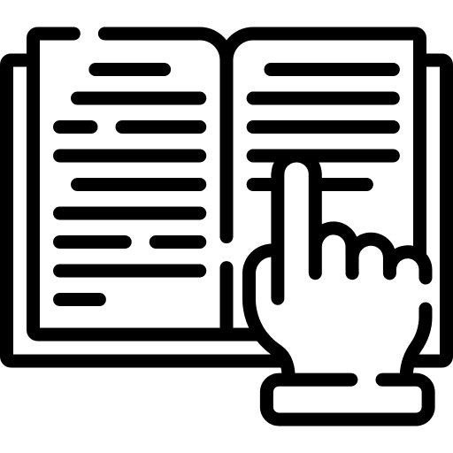 Reading reading book reading education icon