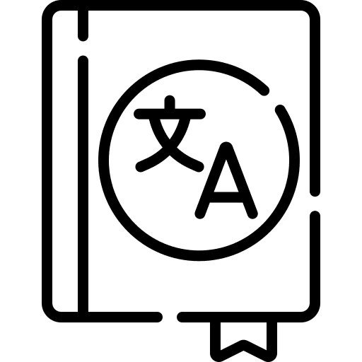 Translation dictionary book translator icon