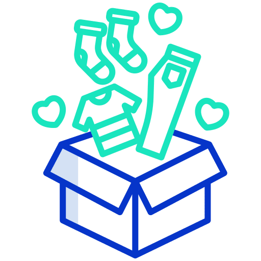 Clothes collection miscellaneous wearing icon