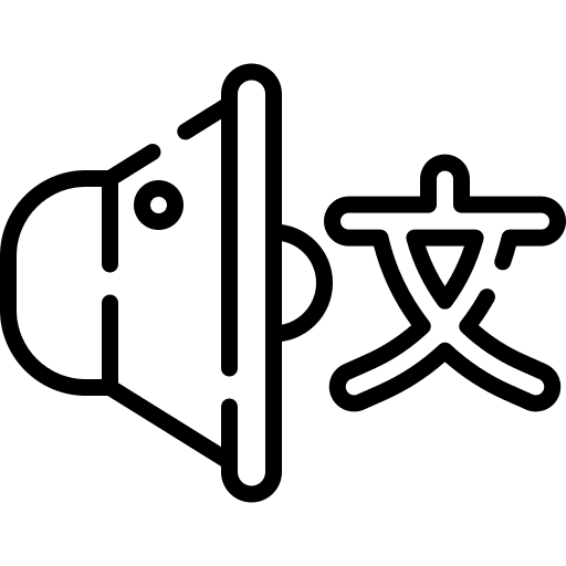 Language technology language sound icon