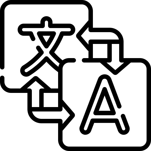 Translation foreign language languages chat bubble icon