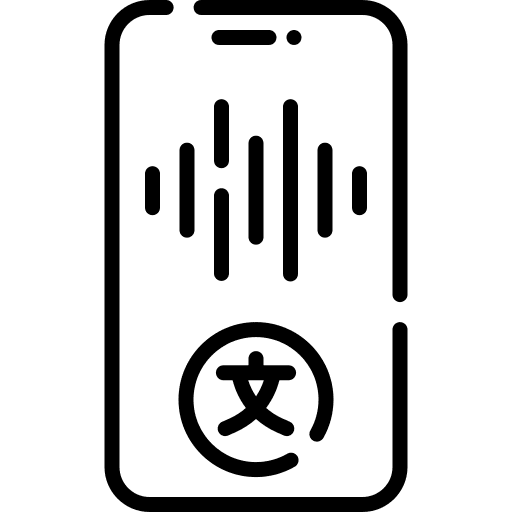 Translation translation communications voice record icon