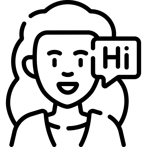 Translator professions and jobs afro translator icon