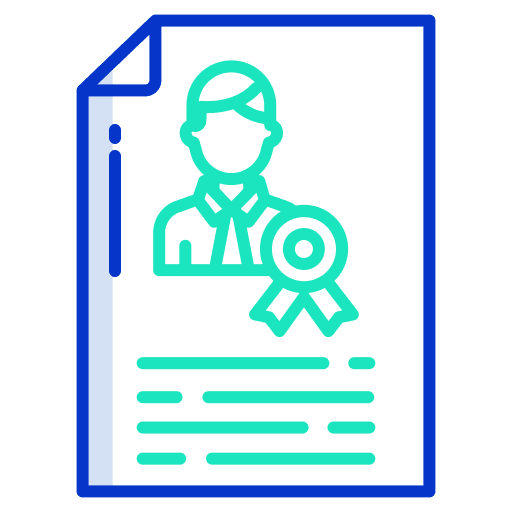 Document business and finance employee professions and jobs icon