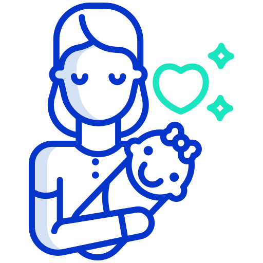 Mother baby people maternity icon