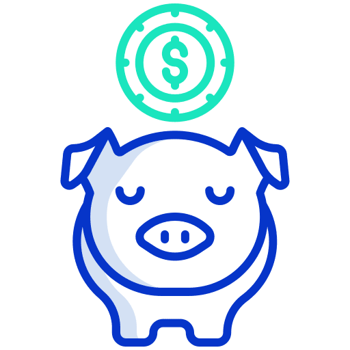Piggy save savings charity icon