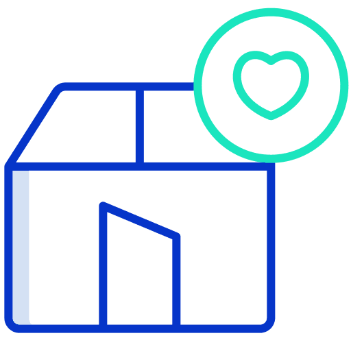 Package shipping and delivery miscellaneous donation icon