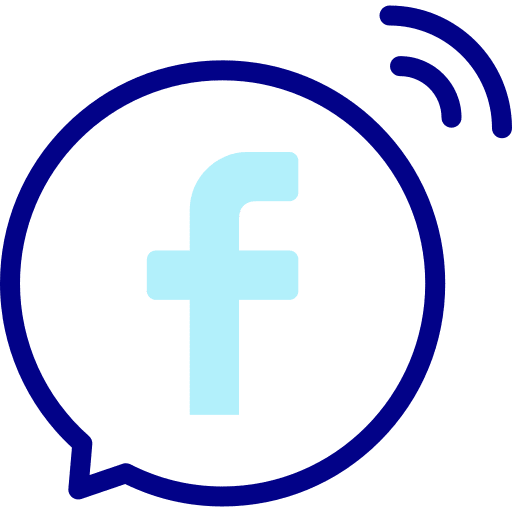 Facebook communications speaking conversation icon