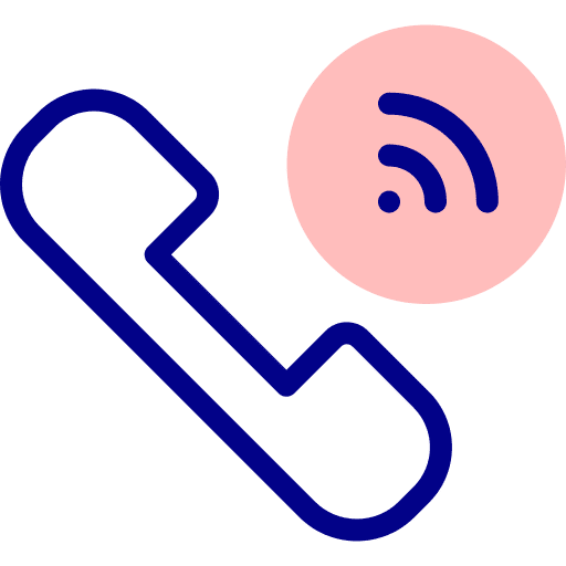 Phone call interface phone receiver communications icon