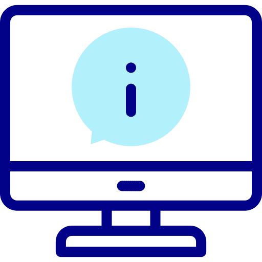 Computer info computer monitor icon