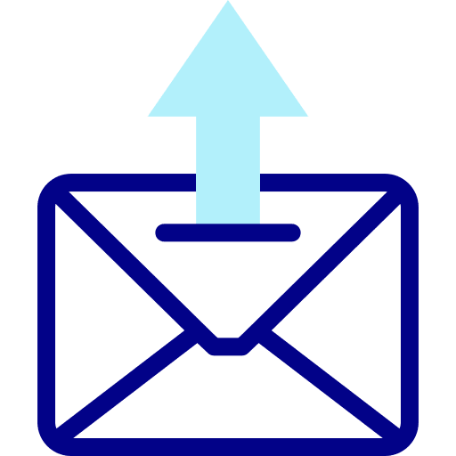 Mail mailing communications interface icon