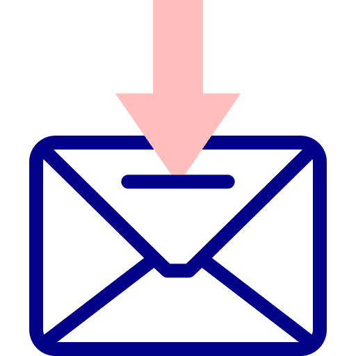 Mail receive message email icon
